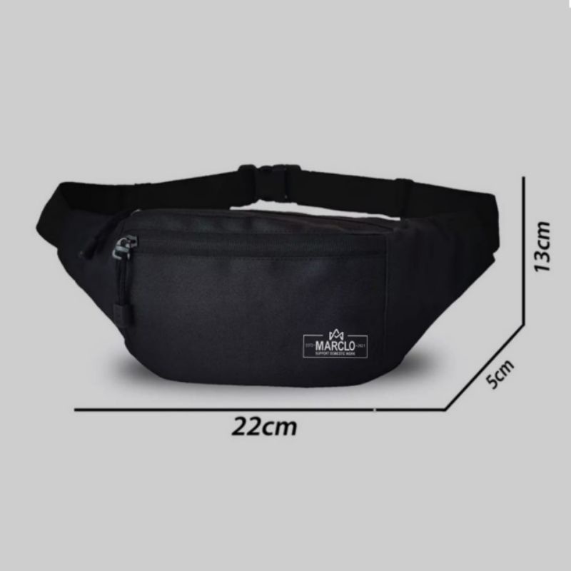 (PROMO) Tas Slempang Pria Wanita Waistbag Simpel Tas Selempang Pria Wanita