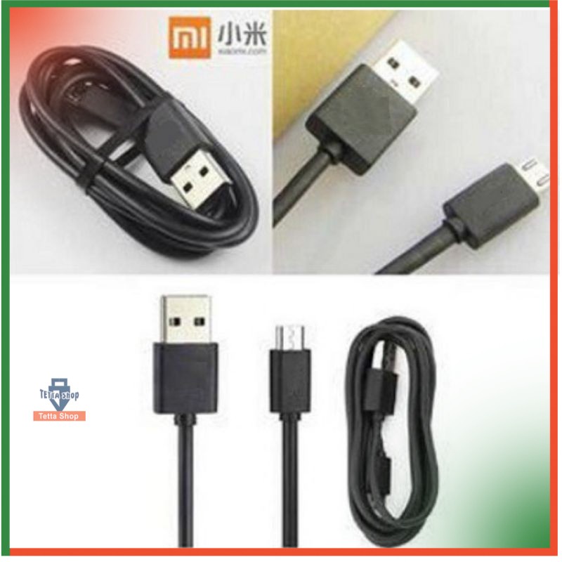 Kabel Cas Xiomi Micro Usb dan Tipe C Up To 2 Amper Travel Fast Charging Kabal Data New Version Hitam dan Putih Panjang Setengah Sampai Satu Meter