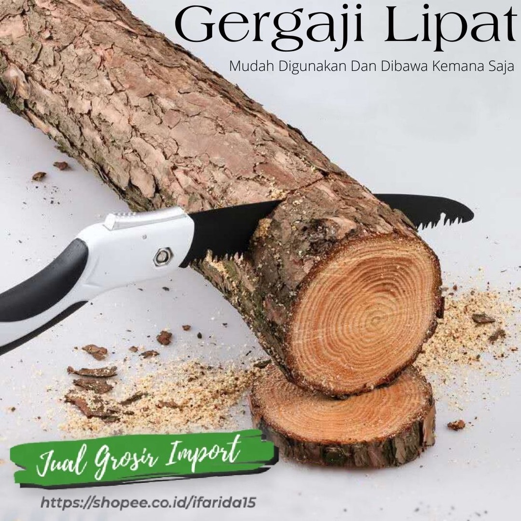 Gergaji Lipat Portable Gigi Jarang Potong Kayu Dahan Cepat ORIGINAL