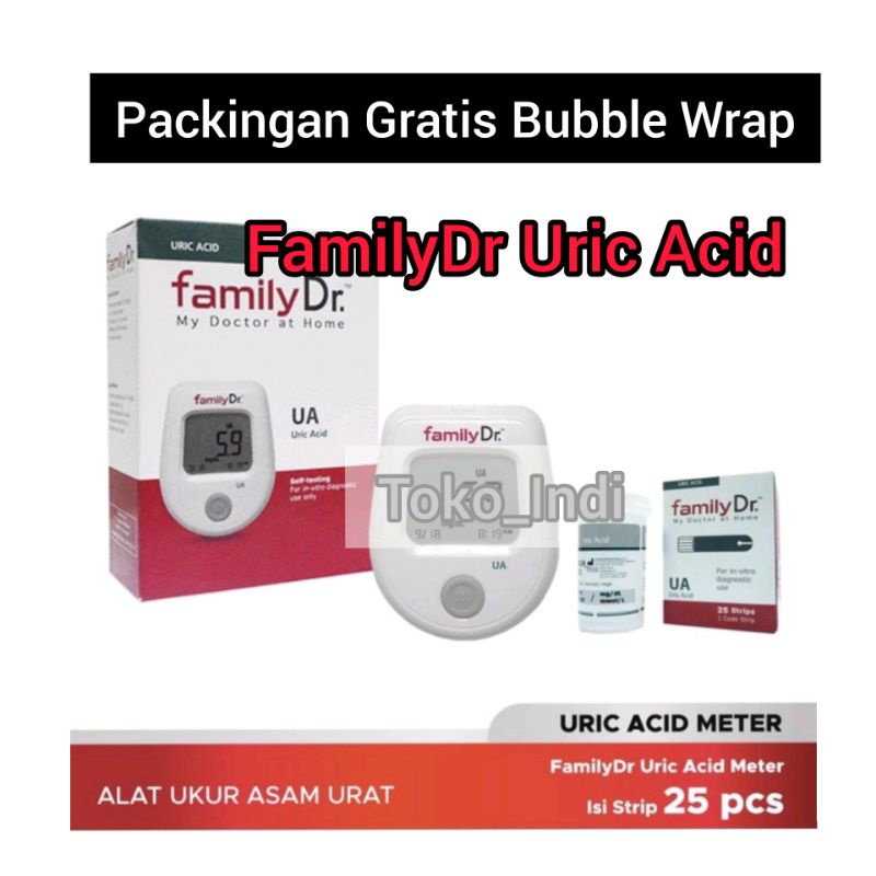 FamilyDr Uric Acid / Alat Tes Asam Urat FamilyDr