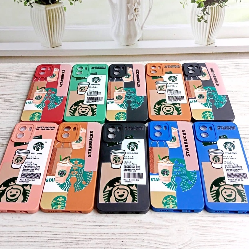 CASE STARBUCKS BAHAN PRO CAMERA TERANYAR REALME C1 C2 C3 C11 C12 C17 C20 C21Y C25 C25S C25Y C31 C35 5 5i 5s 7i 8i 9i 9