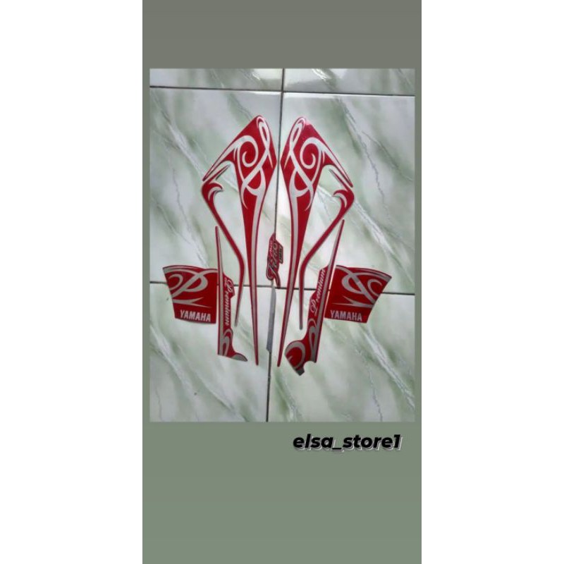 striping yamaha fino premium 125 2016 merah