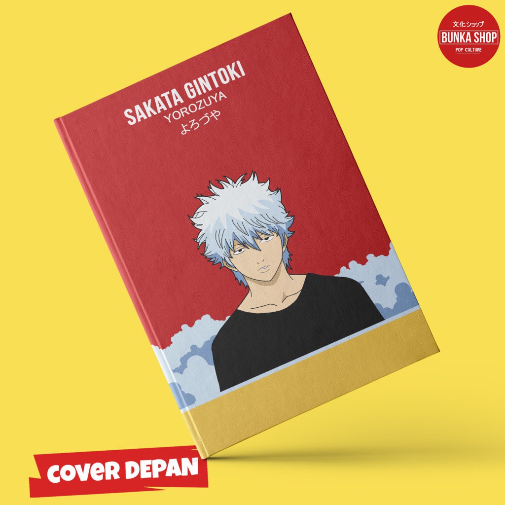 

Note Book Anime Gintama Sakata Gintoki Yorozuya Hardcover A5 Buku Tulis Catatan Note Agenda Planner
