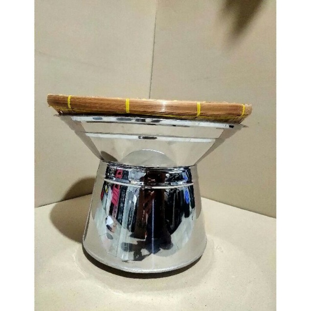 Dandang Stainless Free Kukusan Bambu