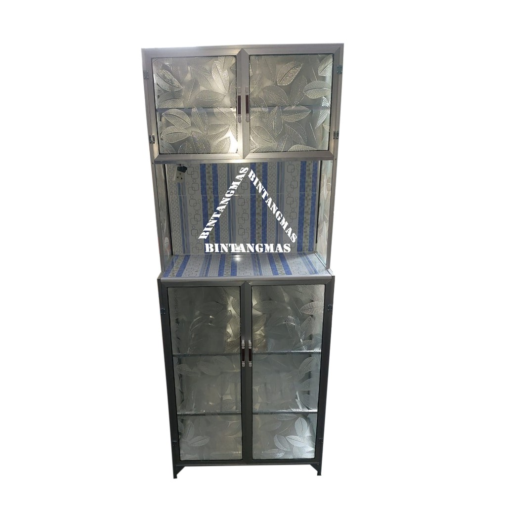  RAK PIRING ALUMINIUM MINI  2 PINTU Shopee Indonesia