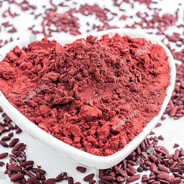 

Serbuk Bubuk Angkak Beras Merah Fermentasi Herbal Natural Obat Alami