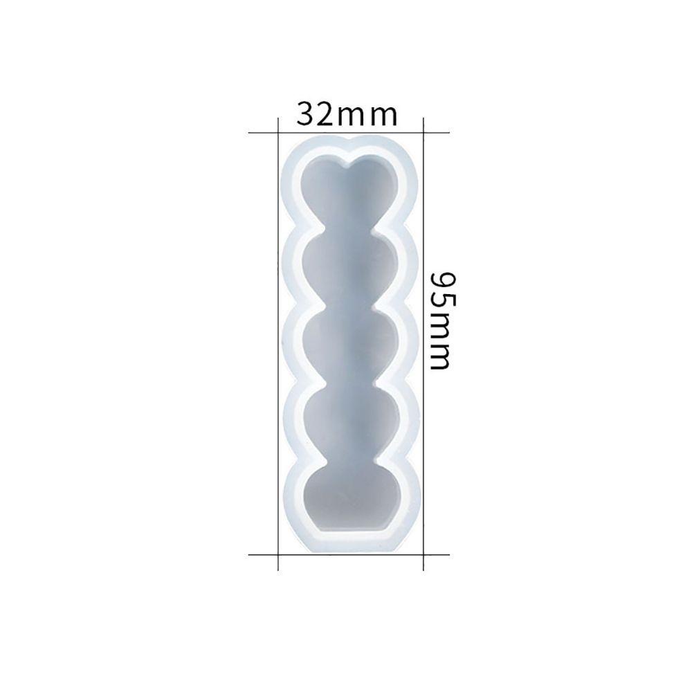 Cetakan Lilin Resin Bentuk Hati Bahan Silikon Untuk Dekorasi Pesta Pernikahan