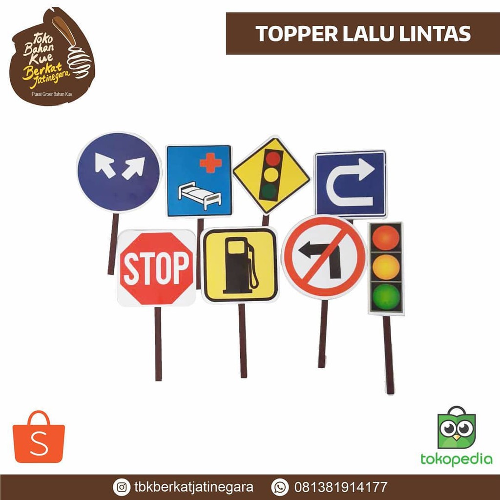 topper tusuk rambu lalu lintas