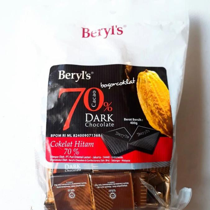 

PROMO BERYL'S DARK CHOCOLATE 70% 400GR MAKANAN & MINUMAN