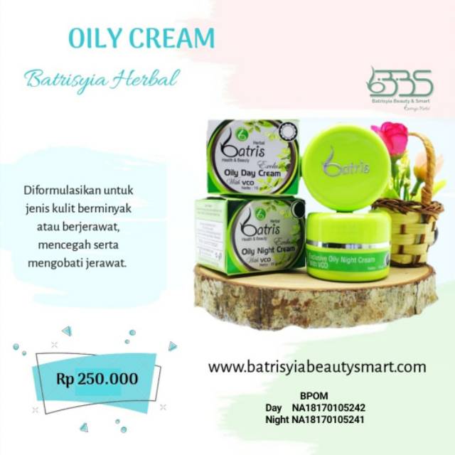 

[Oily cream] day & night batrisyia herbal