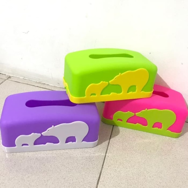 TEMPAT TISU ( KARAKTER ) GROSIR / TISUE KOTAK / KOTAK TISSUE PLASTIK PANDA