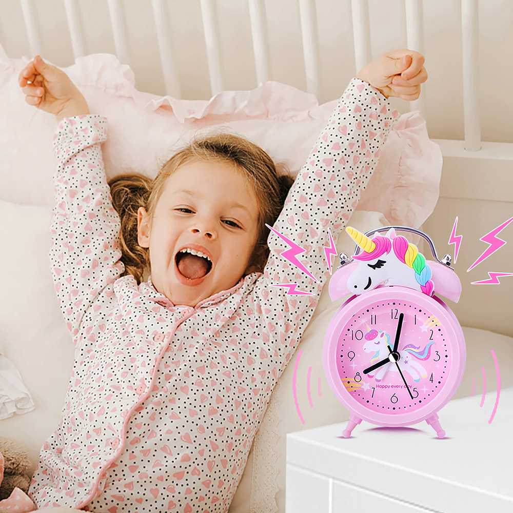 Jam Weker Alarm Model Classic Unicorn Jam Hiasan Dekorasi Meja Rumah Kamar Model Karakter Kartun Berkualitas