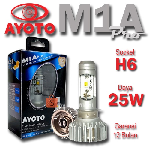 Lampu LED AYOTO M1A H6 PNP Motor Bebek Matic