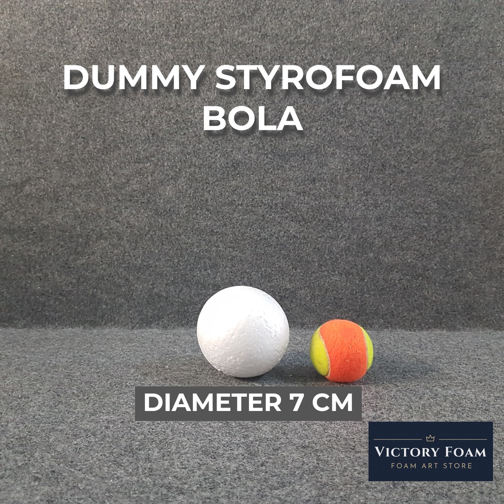 Dummy Styrofoam Bola Diameter 7cm