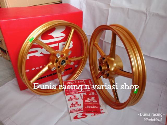 Velg RCB MX King palang 5 SP522 Gold ukuran 160 185 ring 17 original RCB