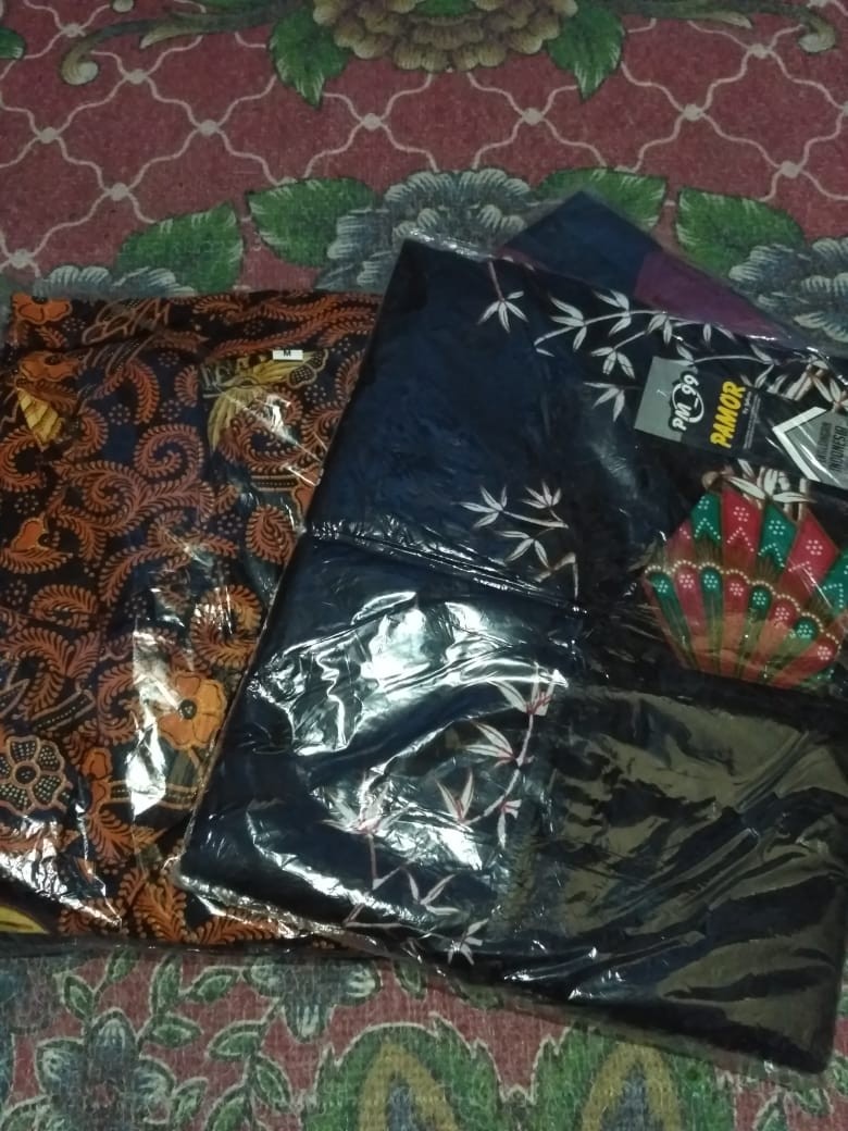 Batik Gamis Modern Syari Lengan Panjang Longdress Muslimah #batik #gamis #syari #wanita