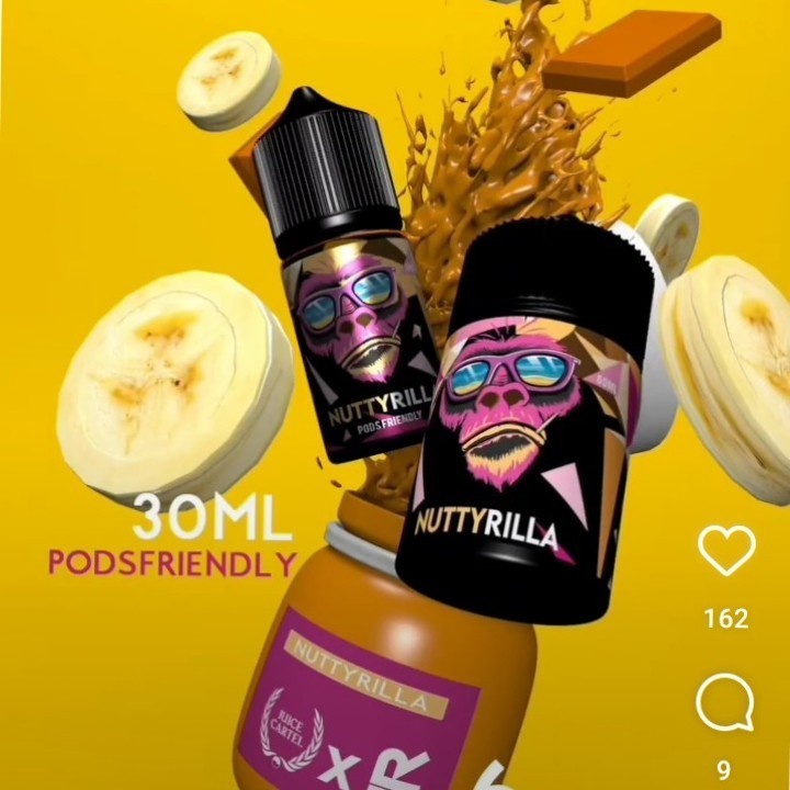 NUTTYRILLA 30ML - 12mg AUTHENTIC