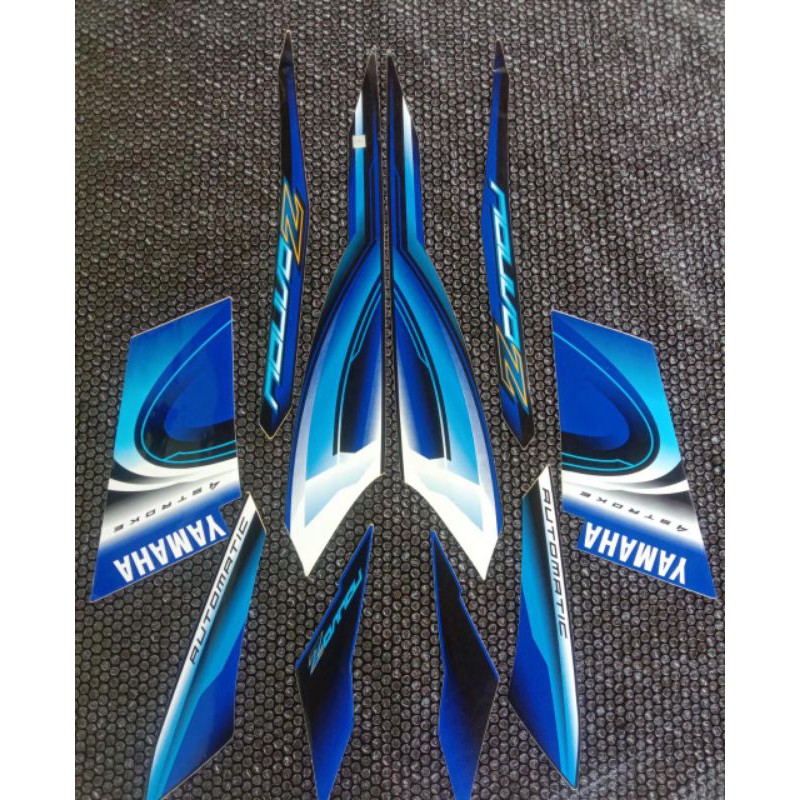 striping nouvo Z biru 2007 sticker nouvo Z 2007 biru