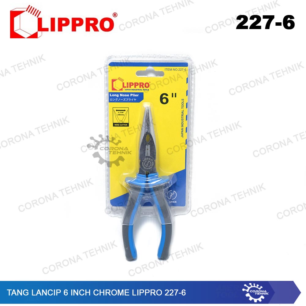 Lippro 227-6 Chrome - Tang Lancip 6 Inch