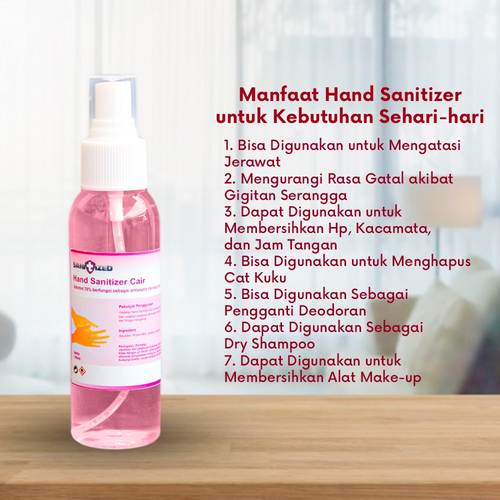 HAND SANITIZER CAIR SPRAY 100ML IZIN KEMENKES HANDSANITIZER CAIR SPRAY KUALITAS PREMIUM SELALU READY STOCK