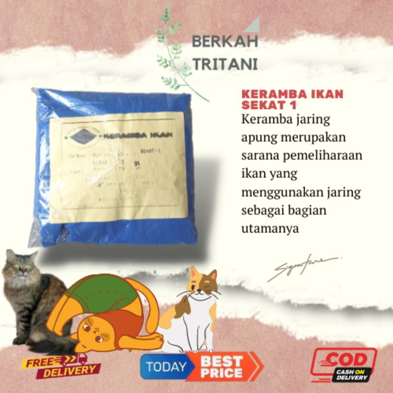 Keramba Ikan Hapa Ikan Sekat 1 Kain Strimin Halus