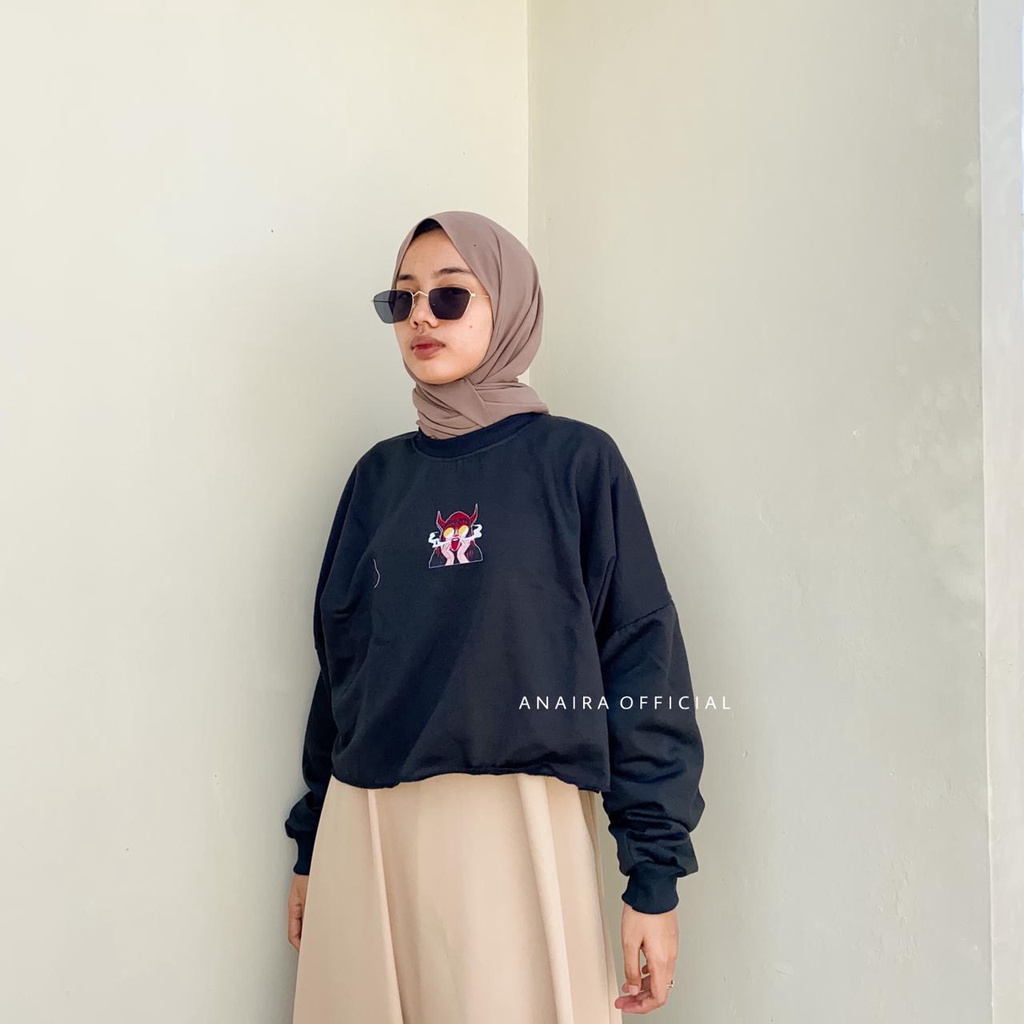 SWEATER LAMINA CROP WANITA ANAIRAOFFICIAL