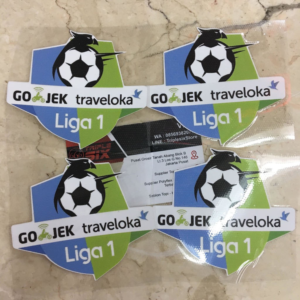 Patch Gojek Traveloka liga 1 2017 2018 Printing Polyflex Korea