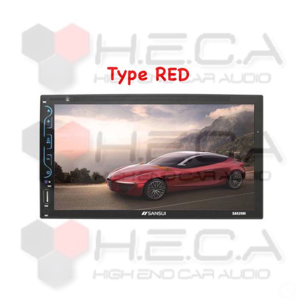 PROMO -  SANSUI SA-5200i Full Glass Panel Mirrorlink Audio Mobil Head Unit Double din Tape TV & Rear