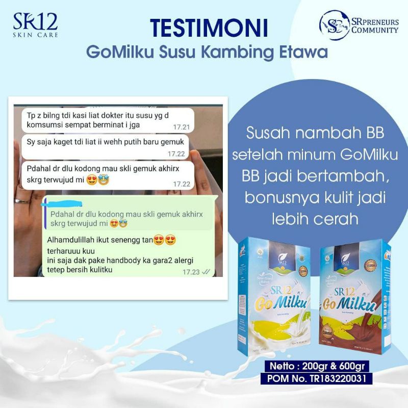 

GOMILKU SR12 / SUSU KAMBING ETAWA