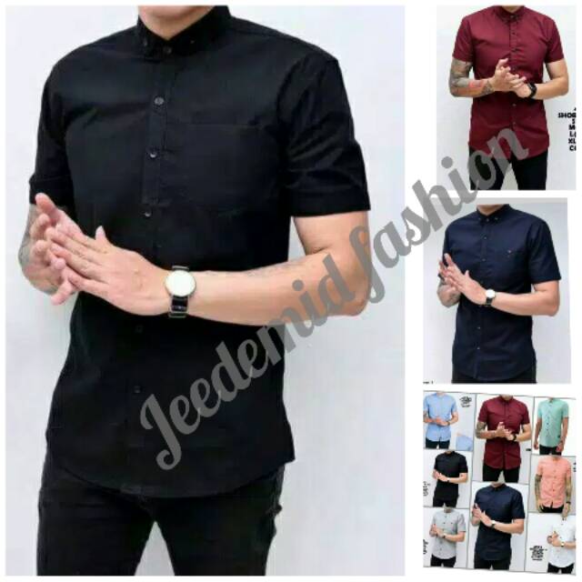 KEMEJA POLOS BAHAN POPLYN OXFORD  ORIGINAL