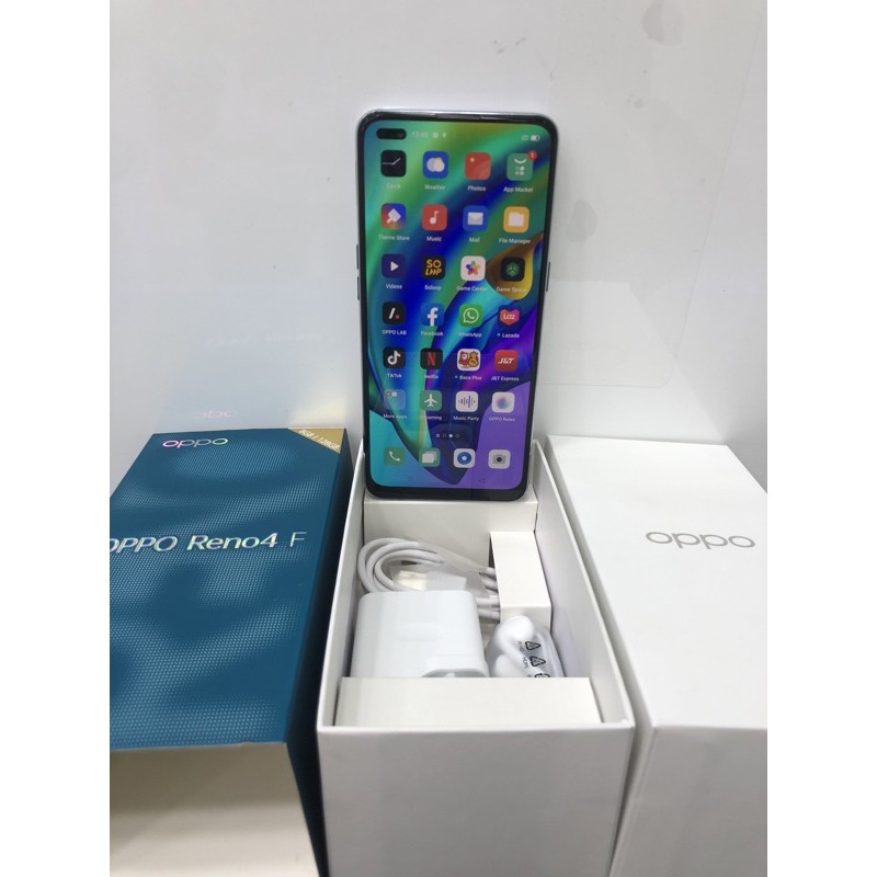 oppo reno 4f second ram 8/128 mulus 99% masih garansi oppo sampai 18 oct 2021
