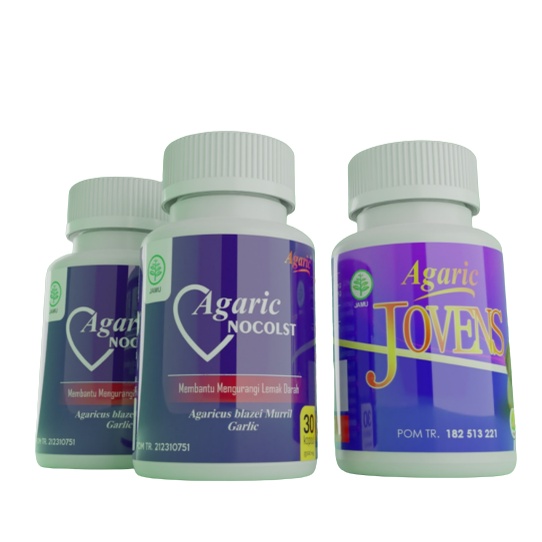2 Nocolst 1 Jovens | Paket Bundling | Jamur Dewa untuk pengobatan kolesterol tinggi