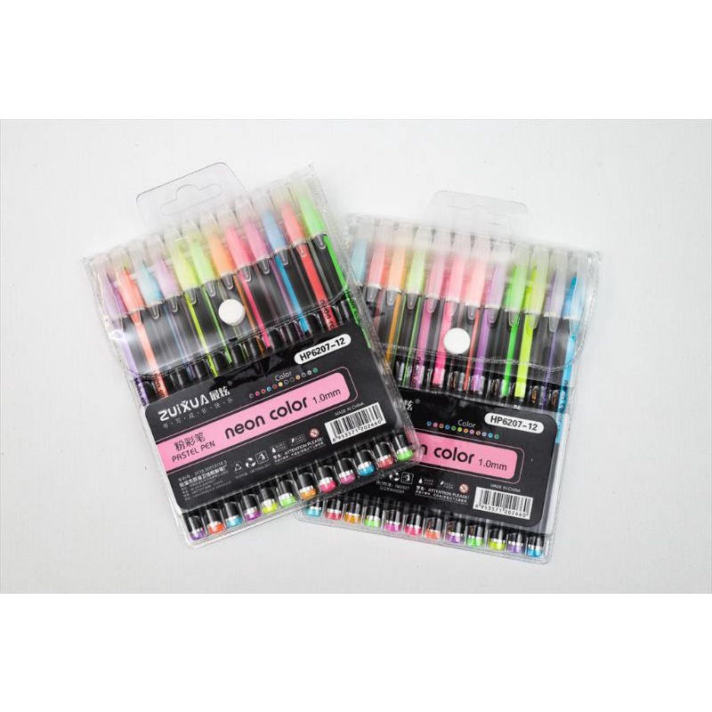 Pulpen Gel Warna NEON Color Zuixua 6207 / 1Pcs  Pulpen Warna NEON