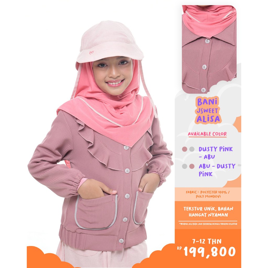 JAKET ANAK BANI BATUTA JSWEET ALISA ORIGINAL 7-12 TH
