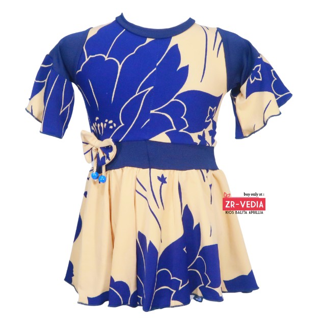 Baju Aurell uk Bayi - 6 Tahun / Dress Atasan Anak Perempuan Dres Harian Blouse Lengan Cutbray Batik