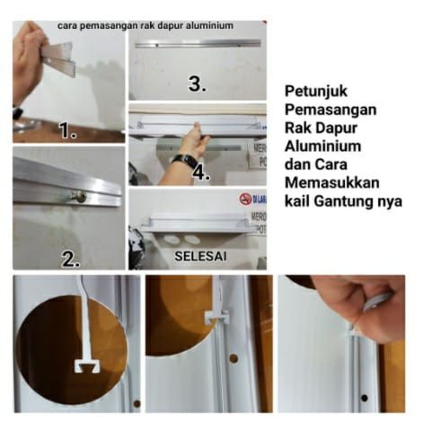 Rak Dinding Dapur Kitchen Organiser Serbaguna Tempat Alat masak Rak Tempat Bumbu