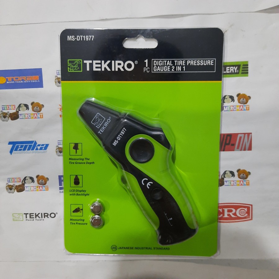 Alat ukur tekanan ban digital TEKIRO 2in1 Digital tire pressure gauge