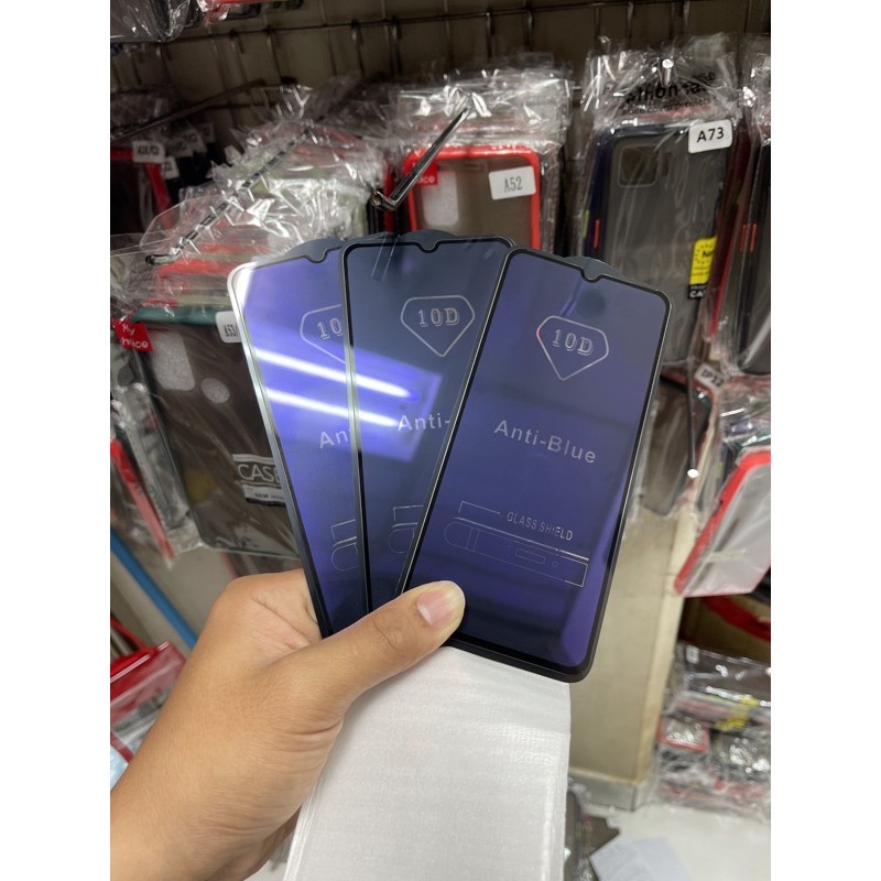 TEMPERED GLASS FULL ANTI BLUE REALME 5 5i 5S C11 C12 C15 c21 c21y c25 c25s c25Y Narzo 20a narzo 30a narzo 50a 50i