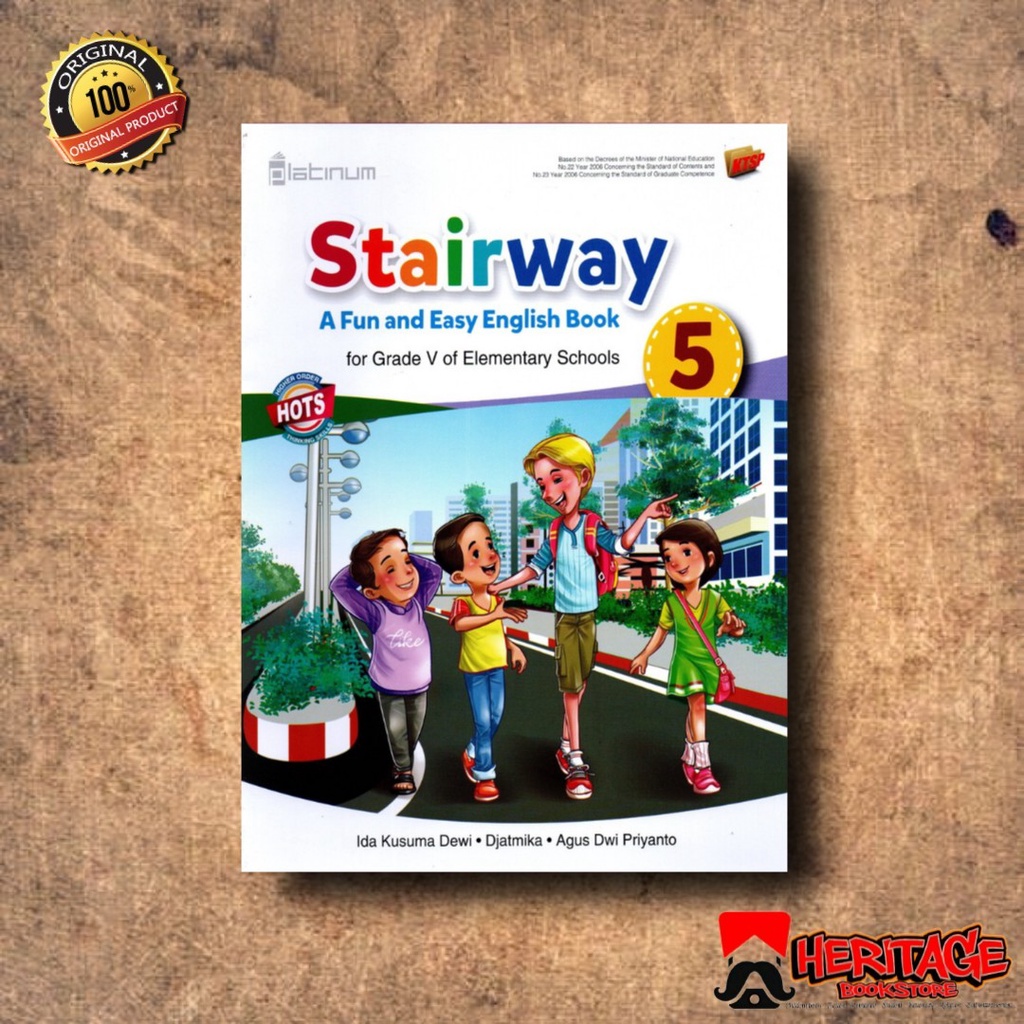 Buku Bahasa Inggris Kelas 1 2 3 4 5  6 / Bahasa Inggris SD / Buku Stairway SD / PLATINUM HOTS-KELAS 5