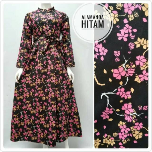 GAMIS KATUN JEPANG MOTIF SIZE S BANDUNG JUMBO MURAH ORI POLOS BUSUI WUDHU FRIENDLY