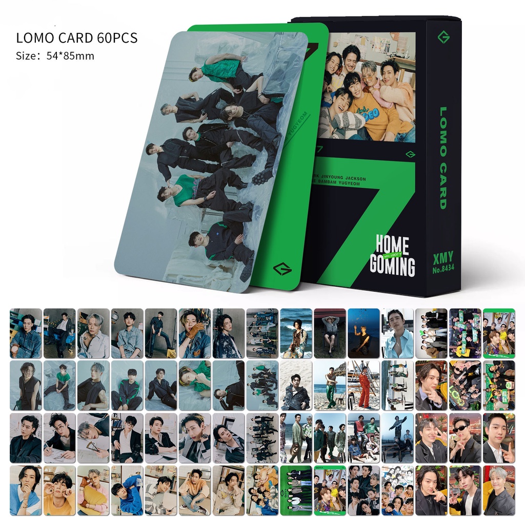 60pcs Kartu Lomo Foto Kpop Album BTS GOT7 BRIGHT WIN Series