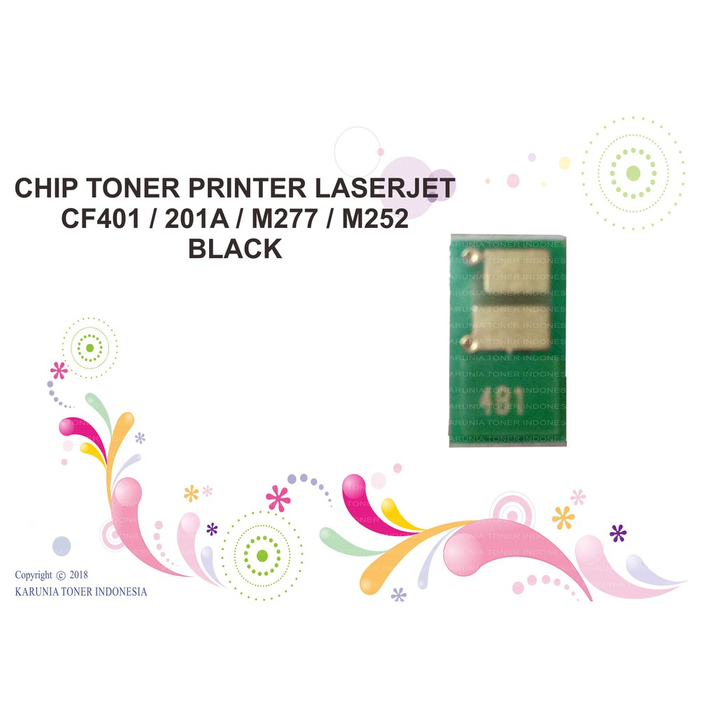 CHIP TONER CF400 / 201A / MFP M277 / M252 BLACK