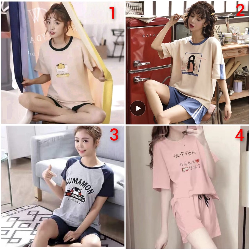 baju tidur hotpants wanita bahan spandek import