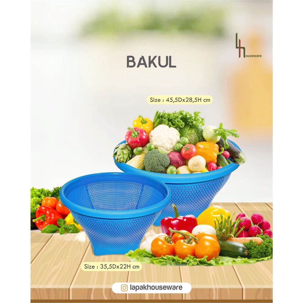 Bakul BESAR 223 Warna DX / Bakul Plastik / Bakul Nasi / Bakul Sayuran