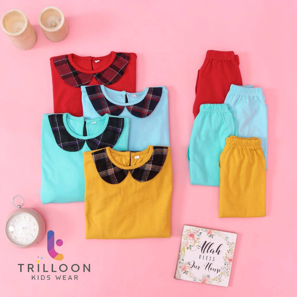 Setelan anak Flanel Set Muslimah By Trilloon