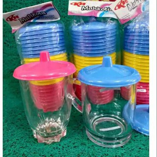 Tutup gelas Plastik Warna Warni 1 PCS