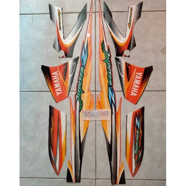 Striping jupiter z 2005 orange hitam