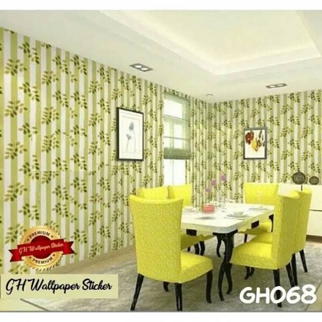 Wallpaper dinding/Wallpaperatiker motif daun