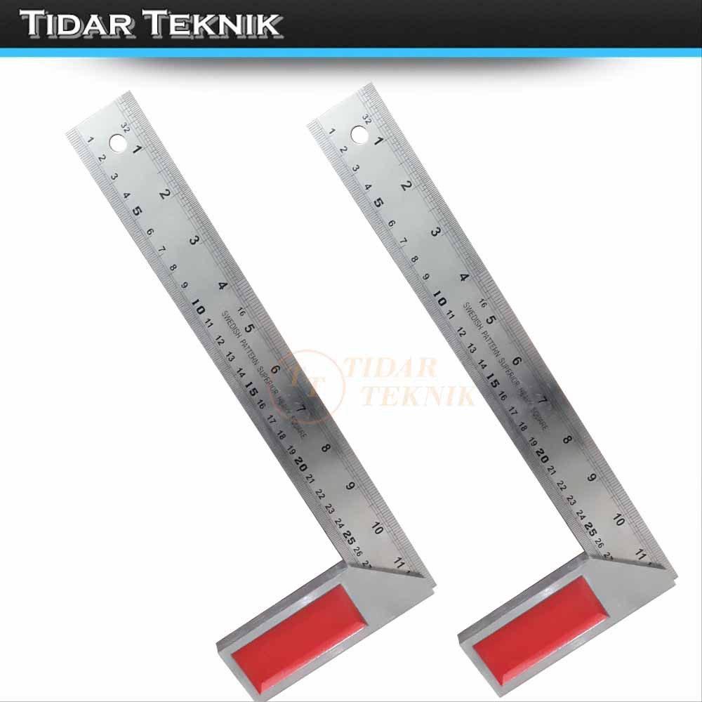 siku tukang/pasekon 12" TEBAL | Penggaris Siku Tukang