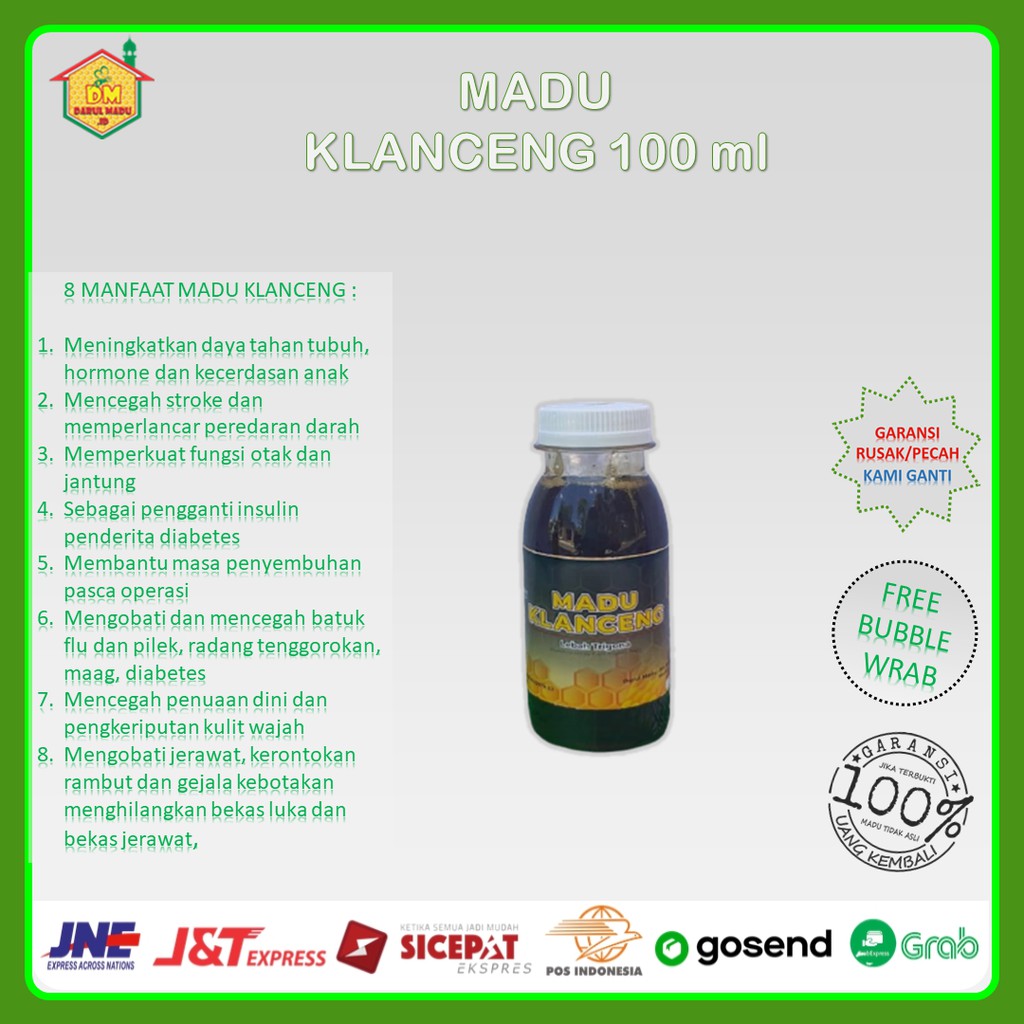 

Darul Madu ~ Madu Klanceng ~ Madu Klanceng Murni Asli Lebah Trigona 100 ml